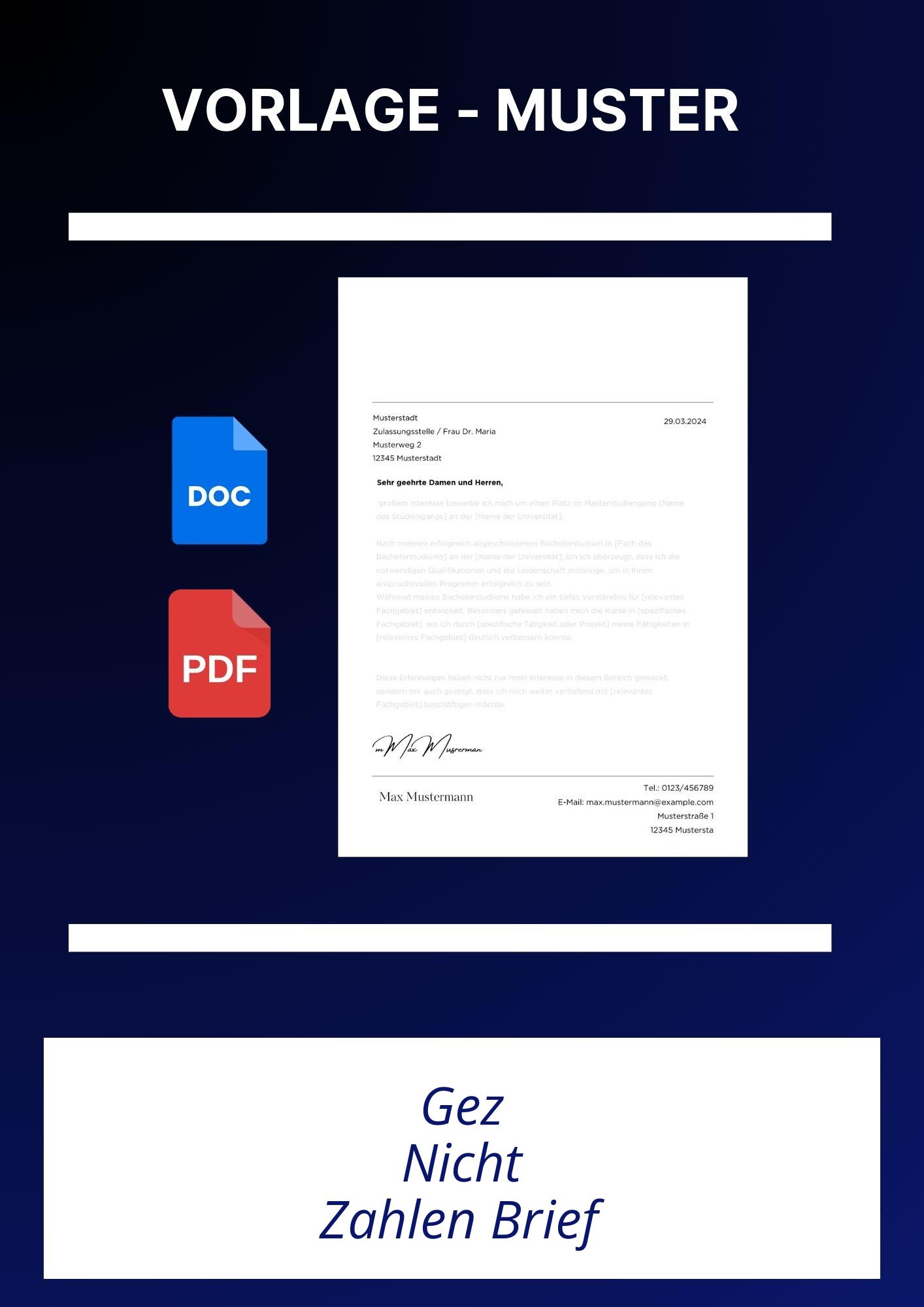 Gez Nicht Zahlen Brief